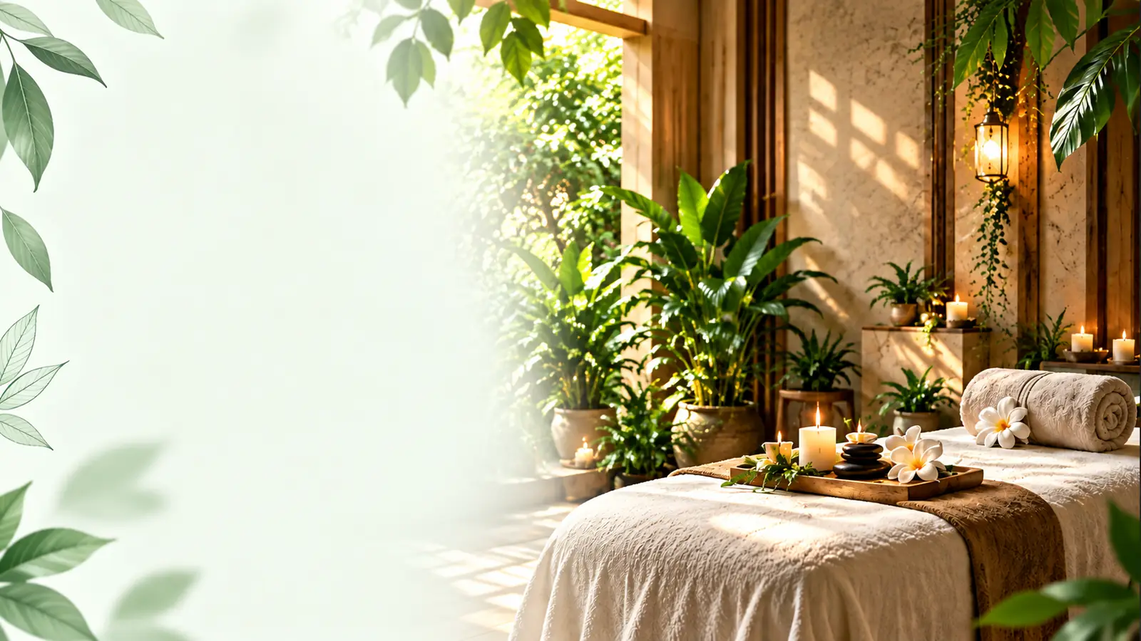 Treatment room at Miyapur Wellness Spa with soft lighting and fresh linen