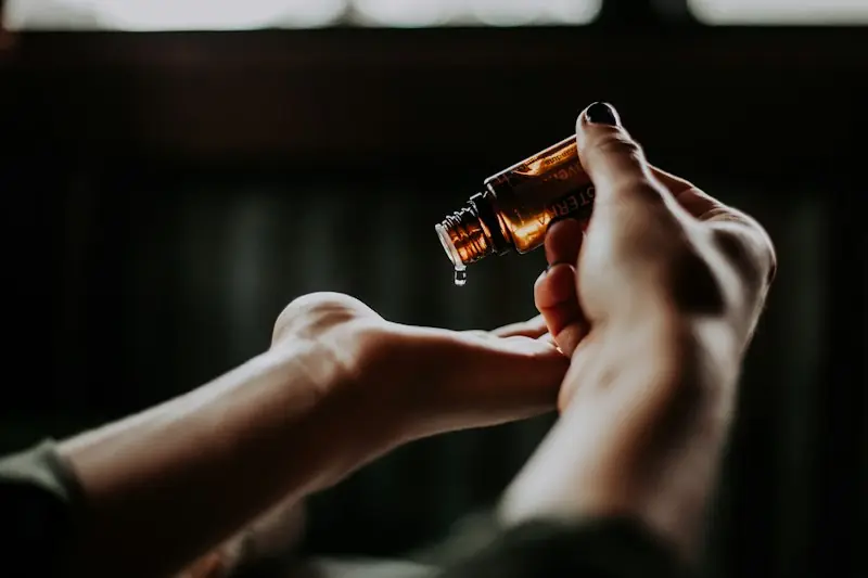 Aromatherapy oils and candle used during Four Hand Massage at Miyapur Wellness Spa